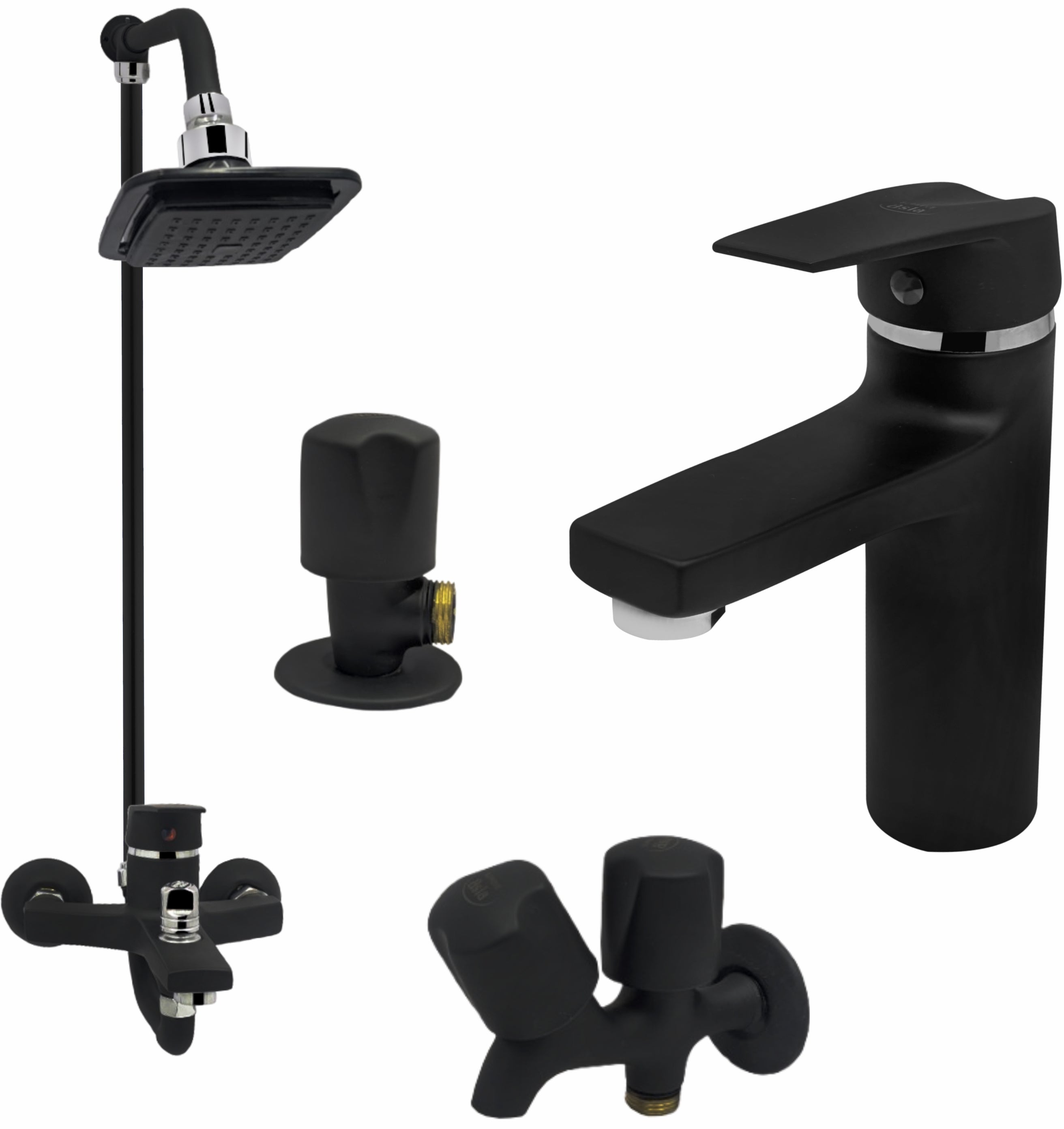 Smart Lever Bath Set Black Mate